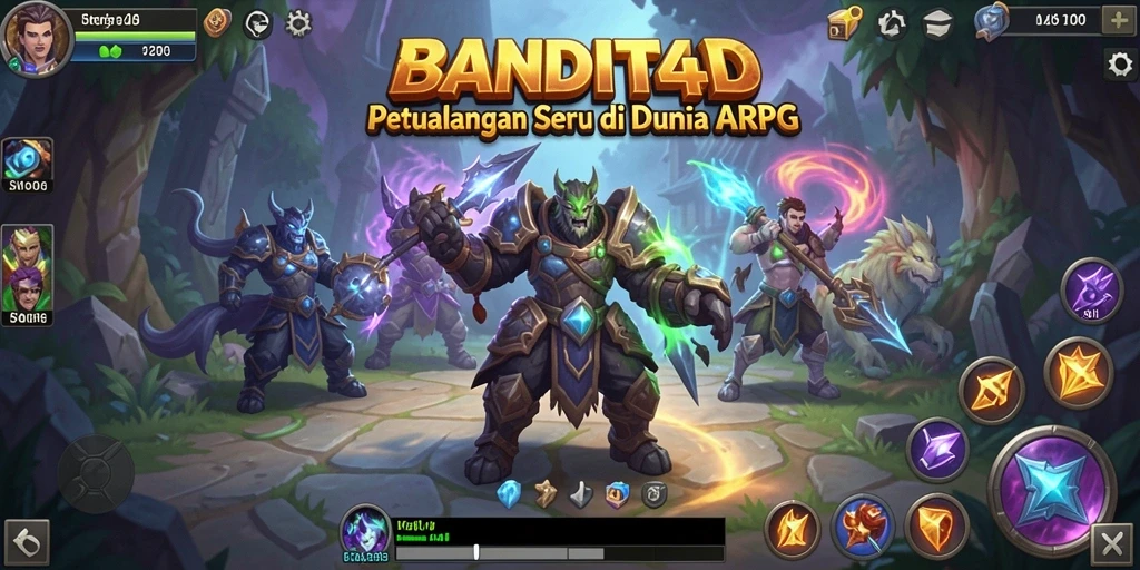 Tampilan gameplay seru dan mendebarkan dari BANDIT4D.