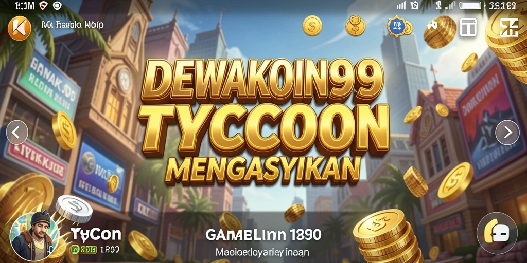 Tampilan permainan DEWAKOIN99 yang menarik dengan elemen Tycoon yang menonjol.