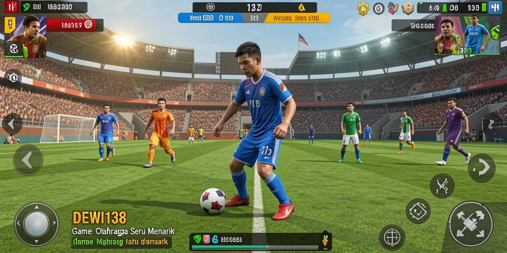 Tampilan gameplay DEWI138 yang dinamis dan penuh aksi di lapangan.