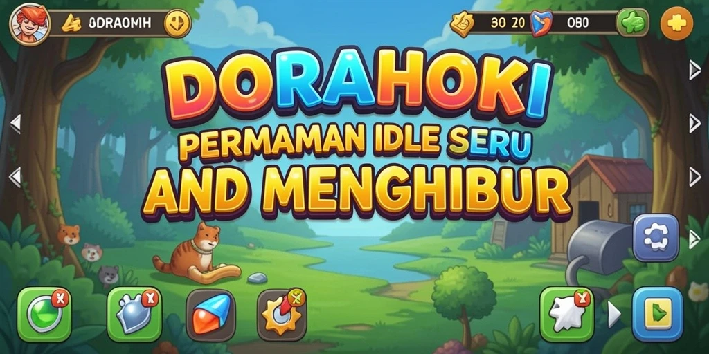 Tampilan gameplay DORAHOKI yang menarik dan interaktif.