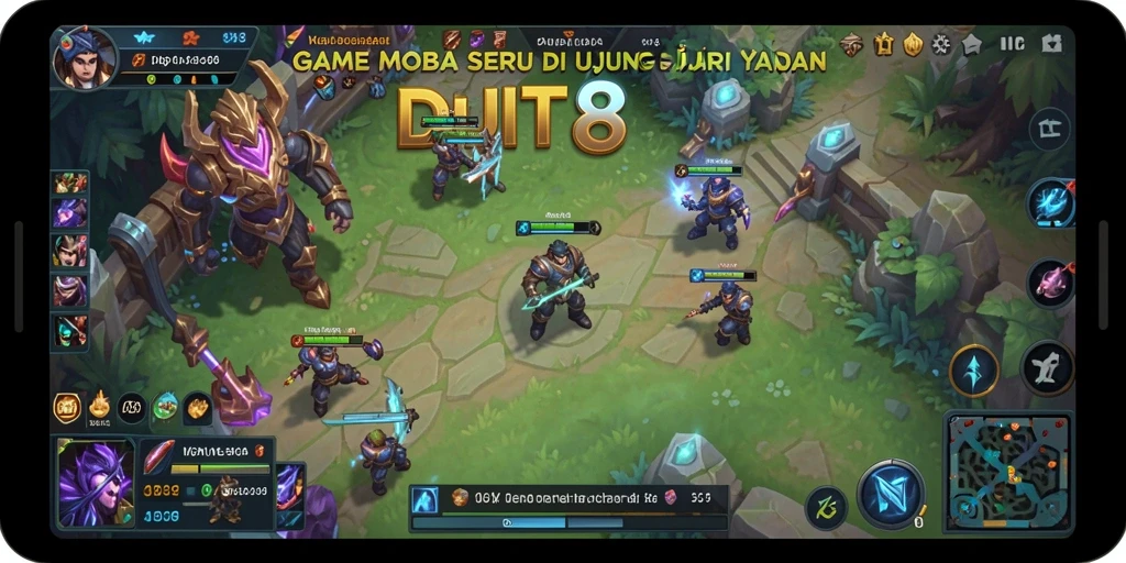 Screenshot gameplay mengasyikkan dari DUIT8 MOBA.