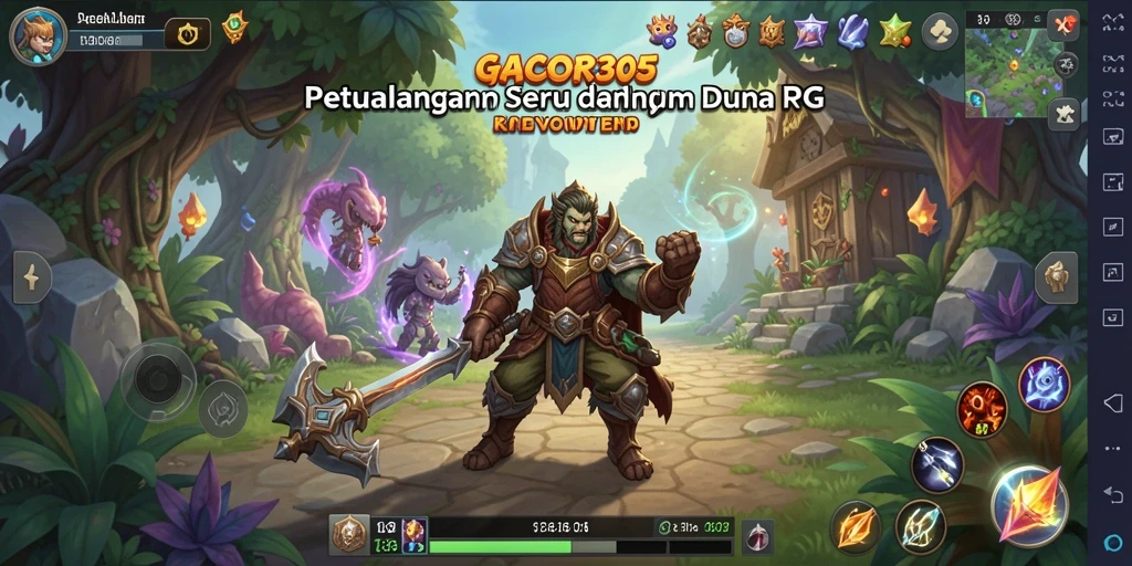 Screenshot gameplay menunjukkan pertarungan seru dalam GACOR305.
