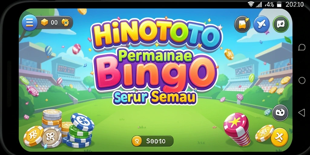 Tangkapan layar gameplay HINOTOTO yang menampilkan aksi Bingo yang seru.