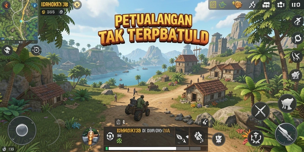 Screenshot menampilkan gameplay menakjubkan dalam dunia terbuka.