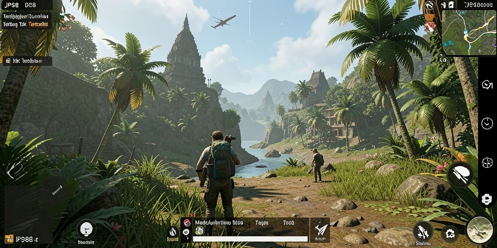 Gameplay JPS88 yang menampilkan dunia terbuka yang luas dan beragam.