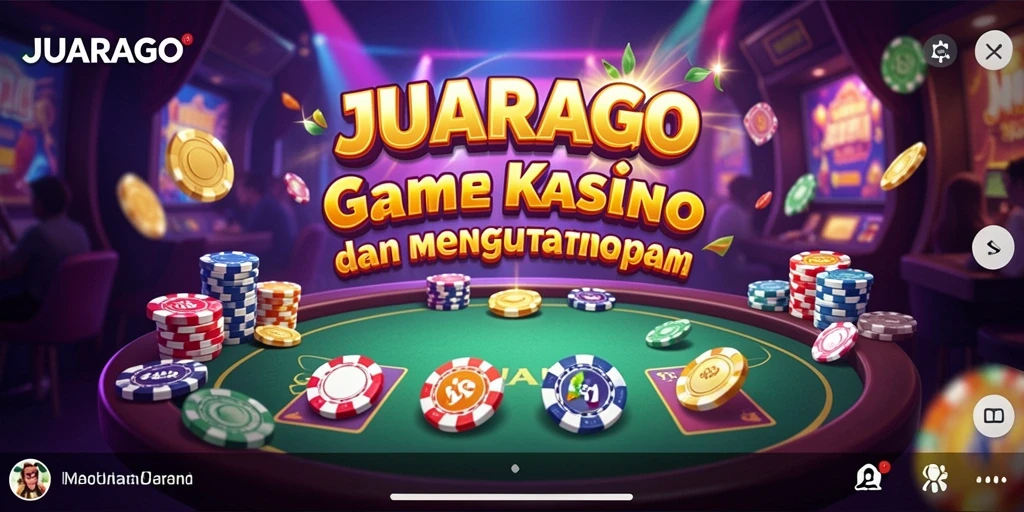 Tampilan atraktif gameplay JUARAGO saat menikmati permainan Kasino.