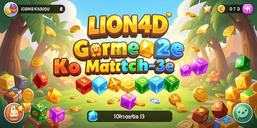 Tampilan gameplay seru LION4D dengan kombinasi warna-warni.