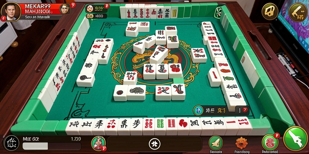 Gameplay seru di MEKAR99 dengan Mahjong klasik.