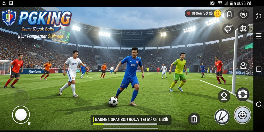 Tampilan menarik permainan sepak bola dalam PGKING.