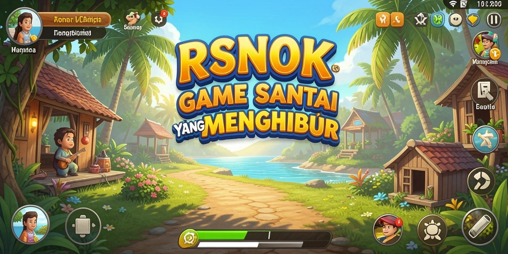 Screenshot gameplay RSNOK yang penuh warna dan menyenangkan.