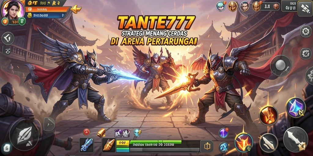Tampilan gameplay seru dan taktis dari TANTE777.